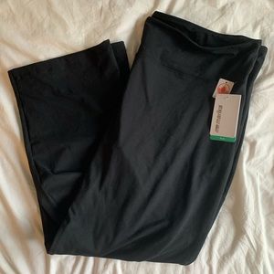 Marina black yoga pants 3/4 length